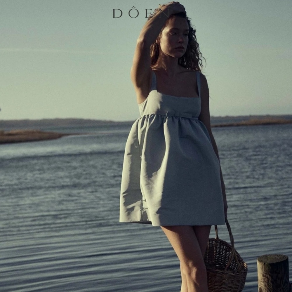 LOOKING FOR Doen Heirloom Caitrin Dress in Frost